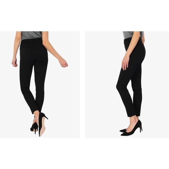 KUT From the Kloth Women's Jeans Size 00 Black NWT Donna High Rise Ankle Skinny - Picture 2 of 5